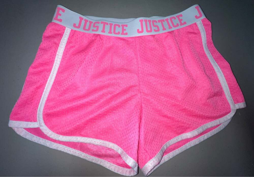 NWOT Justice Hot Pink Mesh Shorts 10